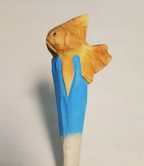 V94 Goldfish Wood Pen POLLY Earrings