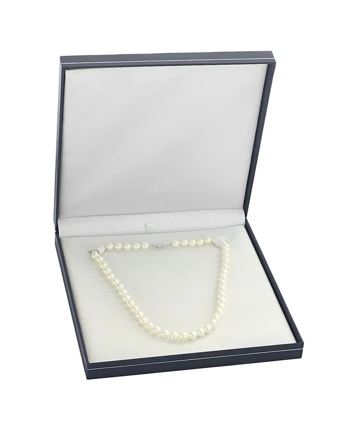 White Japanese Akoya Pearl Necklace 9095mm AAA Quality spt Necklaces