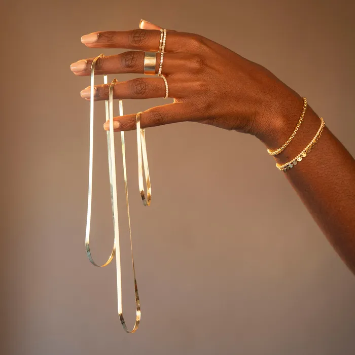 14k Herringbone Bracelet RG Bracelets