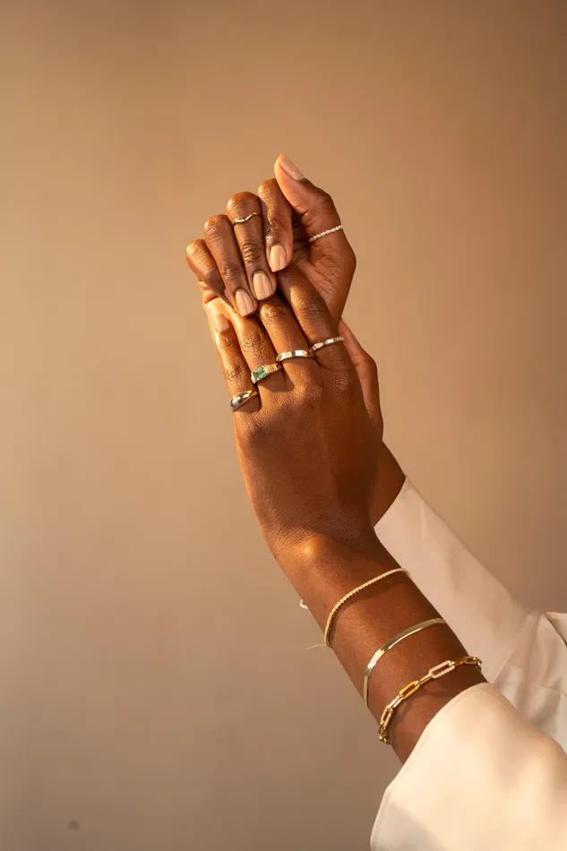 14k Herringbone Bracelet RG Bracelets