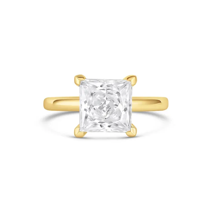 A Jaffe Rings A Jaffe 14K Yellow Gold Princess Cut Solitaire Ring
