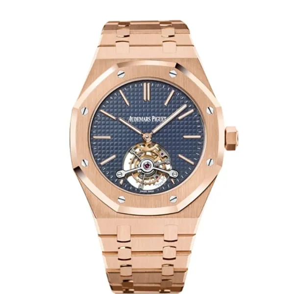 Audemars Piguet Royal Oak Tourbillon ExtraThin 41mm Mens Watch Ref 26510OROO1220OR01 Blue Dial 18K Rose Gold Bracelet Audemars Piguet Bracelets Audemars Piguet Royal Oak Tourbillon ExtraThin 41mm Mens Watch Ref 26510OROO1220OR01 Blue Dial 18K Rose Gold Bracelet Audemars Piguet Bracelets
