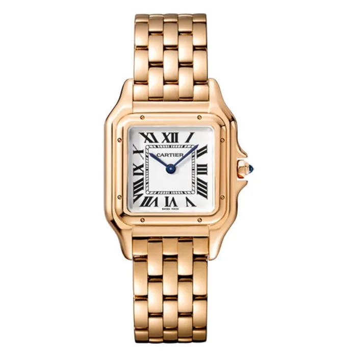 Bracelets Cartier Cartier Panthere de Cartier 37mm Watch Ref WGPN0007 Silver Roman Dial 18K Rose Gold Bracelet Bracelets Cartier Cartier Panthere de Cartier 37mm Watch Ref WGPN0007 Silver Roman Dial 18K Rose Gold Bracelet
