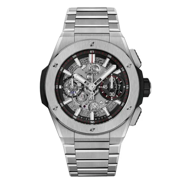 Bracelets Hublot Hublot Big Bang Integrated Titanium 42mm Watch Ref 451NX1170NX Skeleton Dial Titanium Bracelet Bracelets Hublot Hublot Big Bang Integrated Titanium 42mm Watch Ref 451NX1170NX Skeleton Dial Titanium Bracelet