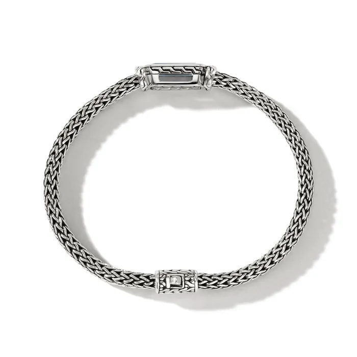 Bracelets John Hardy John Hardy Classic Chain Sterling Silver 5mm ExtraSmall Chain Bracelet with Treated London Blue Topaz Bracelets John Hardy John Hardy Classic Chain Sterling Silver 5mm ExtraSmall Chain Bracelet with Treated London Blue Topaz