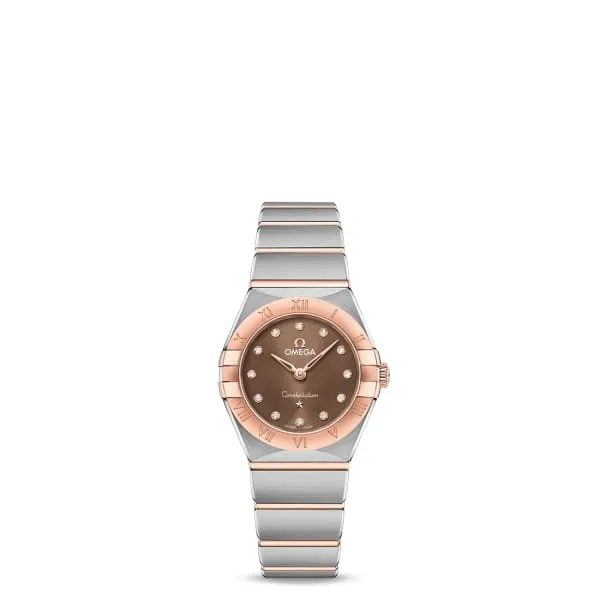 Bracelets Omega Constellation 25mm Watch Ref 13120256063001 Brown Index Dial 18K Rose Gold Bezel Two Tone Stainless Steel 18K Rose Gold Bracelet Omega Bracelets Omega Constellation 25mm Watch Ref 13120256063001 Brown Index Dial 18K Rose Gold Bezel Two Tone Stainless Steel 18K Rose Gold Bracelet Omega