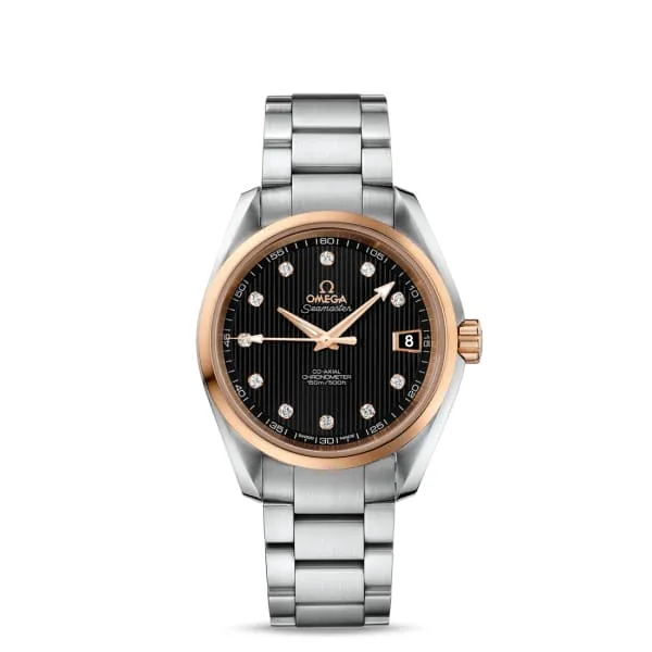 Bracelets Omega Omega Seamaster 39mm Watch Ref 23120392151003 Black Diamond Index Dial 18K Rose Gold Bezel Stainless Steel Bracelet Bracelets Omega Omega Seamaster 39mm Watch Ref 23120392151003 Black Diamond Index Dial 18K Rose Gold Bezel Stainless Steel Bracelet