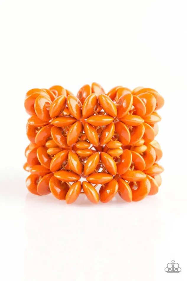 Bracelets Paparazzi Bracelet Hawaii Haven Orange Paparazzi Jewelry