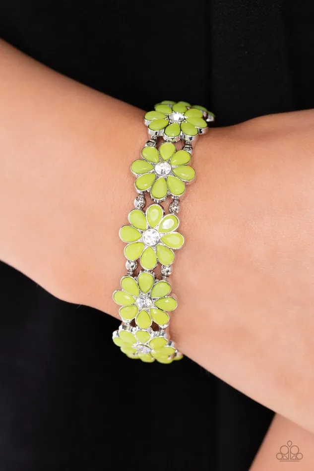 Bracelets Paparazzi Bracelet Hawaiian Holiday Green Paparazzi Jewelry