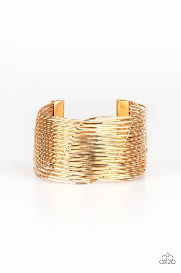 Bracelets Paparazzi Bracelet Retro Revamp Gold Paparazzi Jewelry