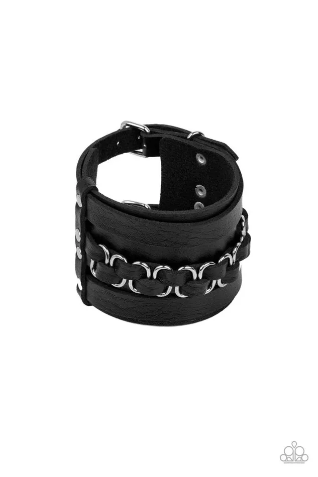 Bracelets Paparazzi Bracelet Rocker Attitude Black Paparazzi Jewelry Bracelets Paparazzi Bracelet Rocker Attitude Black Paparazzi Jewelry