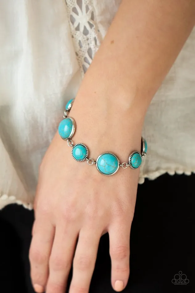 Bracelets Paparazzi Bracelet Turn Up The Terra Blue Paparazzi Jewelry