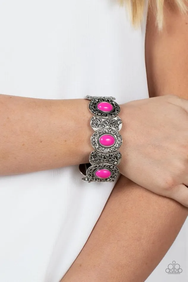 Bracelets Paparazzi Bracelet Versailles Vineyard Pink Paparazzi Jewelry