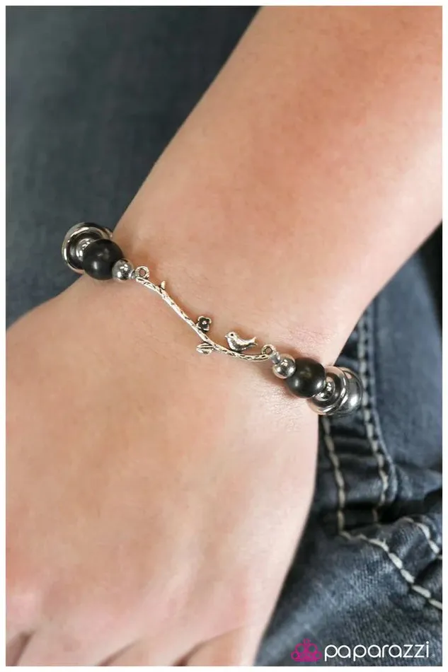 Bracelets Paparazzi Jewelry Paparazzi Bracelet A Little Bird Told Me Black
