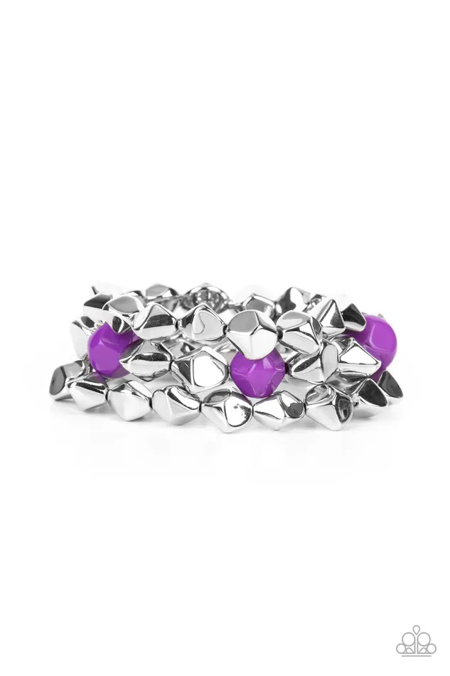 Bracelets Paparazzi Jewelry Paparazzi Bracelet A Perfect TENACIOUS Purple