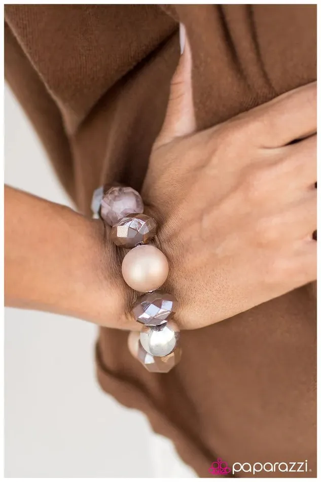 Bracelets Paparazzi Jewelry Paparazzi Bracelet All Cozied Up Brown