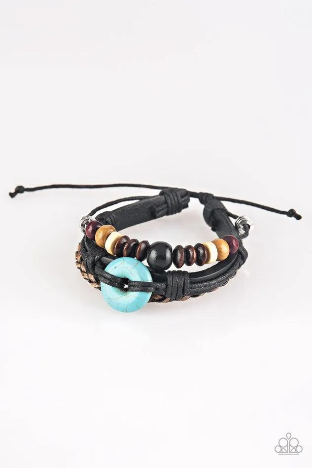 Bracelets Paparazzi Jewelry Paparazzi Bracelet All Out Adventure Black