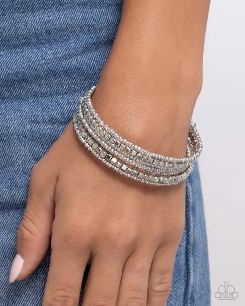 Bracelets Paparazzi Jewelry Paparazzi Bracelet Best Way to Unwind Silver