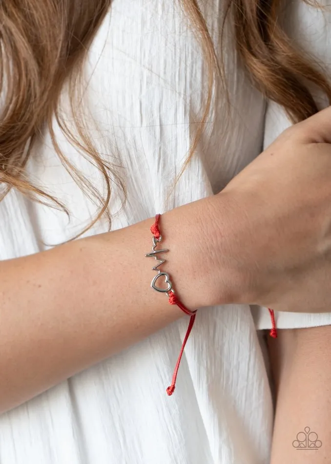 Bracelets Paparazzi Jewelry Paparazzi Bracelet Cardiac Couture Red