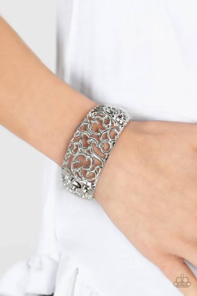 Bracelets Paparazzi Jewelry Paparazzi Bracelet Courtyard Couture Silver