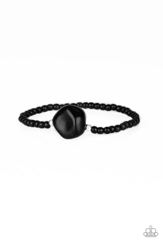 Bracelets Paparazzi Jewelry Paparazzi Bracelet Eco Eccentricity Black