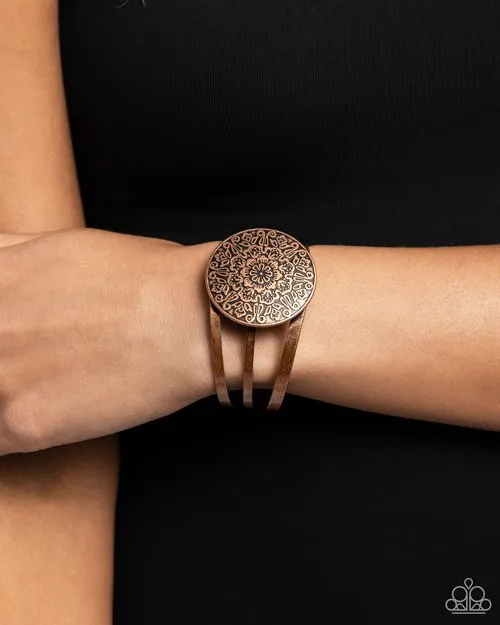 Bracelets Paparazzi Jewelry Paparazzi Bracelet Head Over Hibiscus Copper