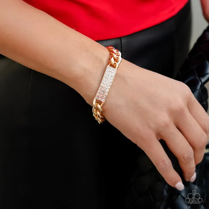 Bracelets Paparazzi Jewelry Paparazzi Bracelet Icy Impact Gold Bracelets Paparazzi Jewelry Paparazzi Bracelet Icy Impact Gold