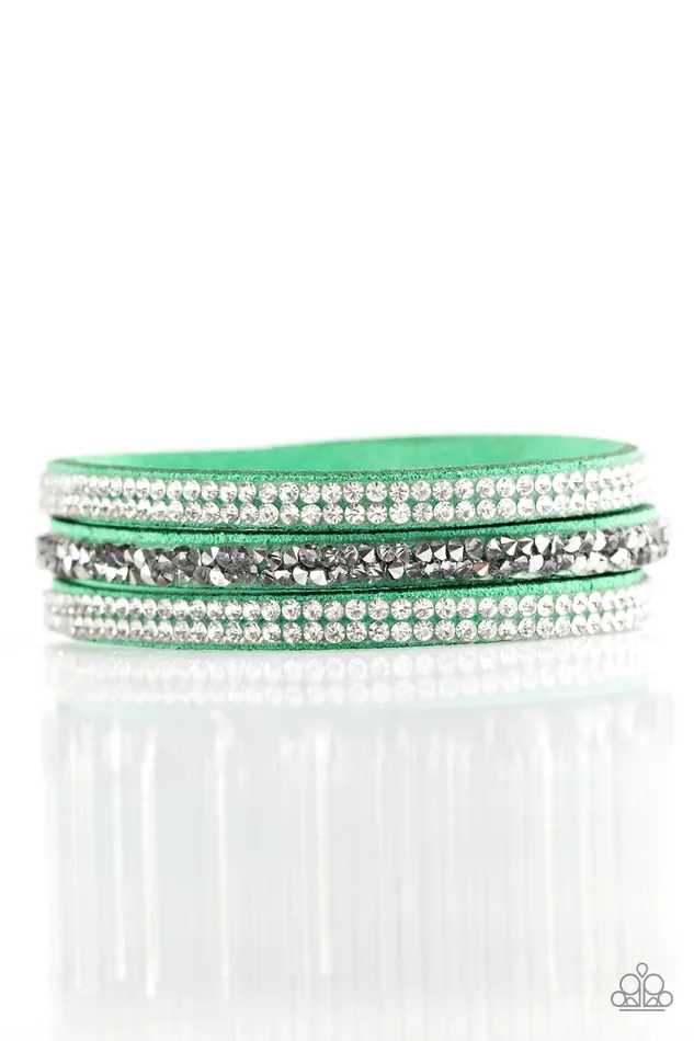 Bracelets Paparazzi Jewelry Paparazzi Bracelet Mega Glam Green