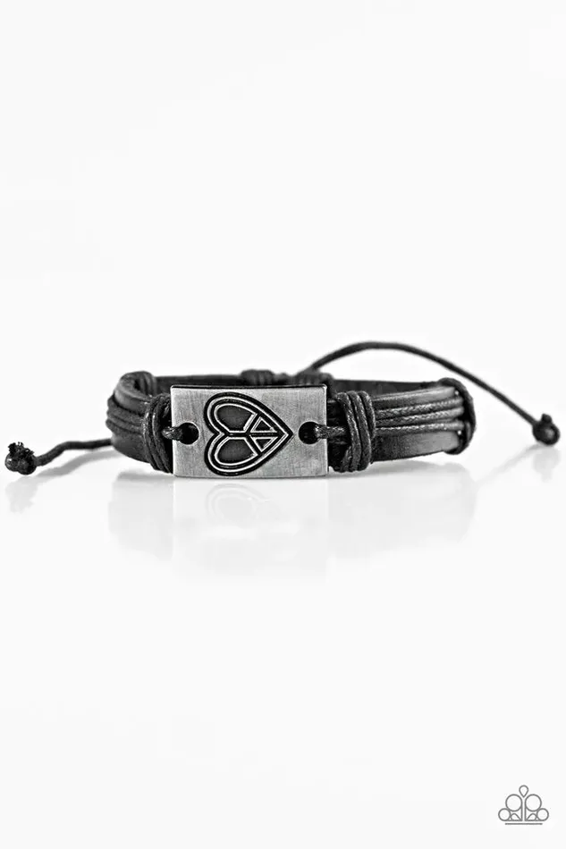 Bracelets Paparazzi Jewelry Paparazzi Bracelet Peace Of Mind Black