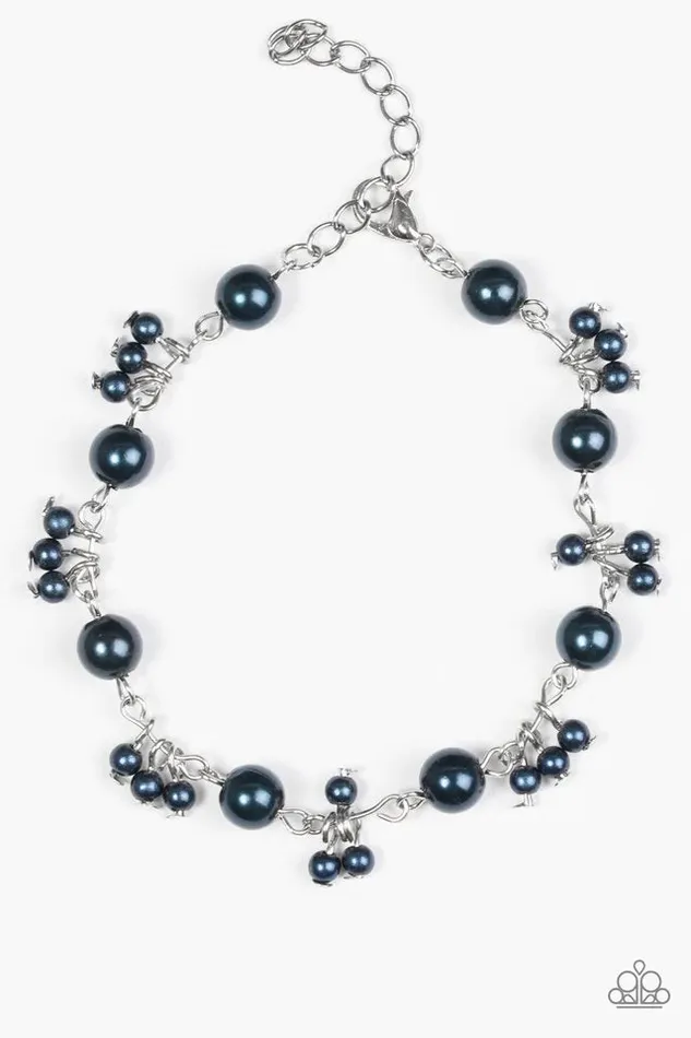 Bracelets Paparazzi Jewelry Paparazzi Bracelet Posh In Pearls Blue