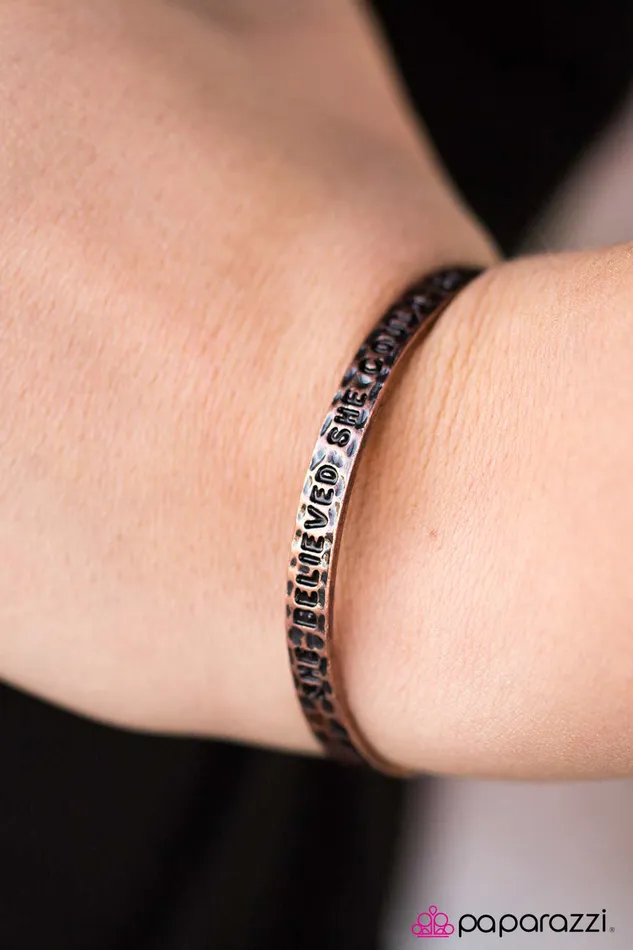 Bracelets Paparazzi Jewelry Paparazzi Bracelet She Believed She Could Copper