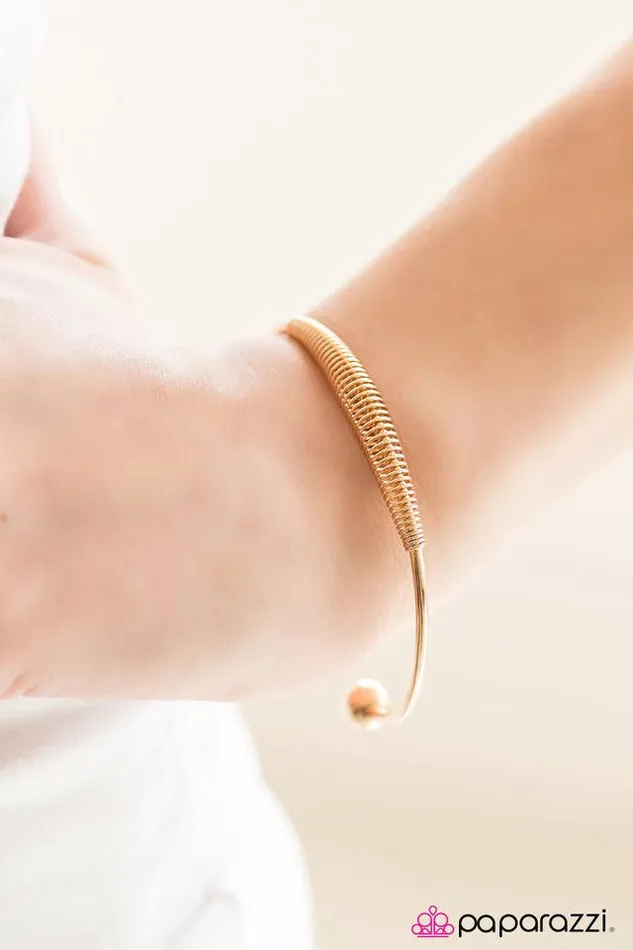 Bracelets Paparazzi Jewelry Paparazzi Bracelet Spring Forward Gold