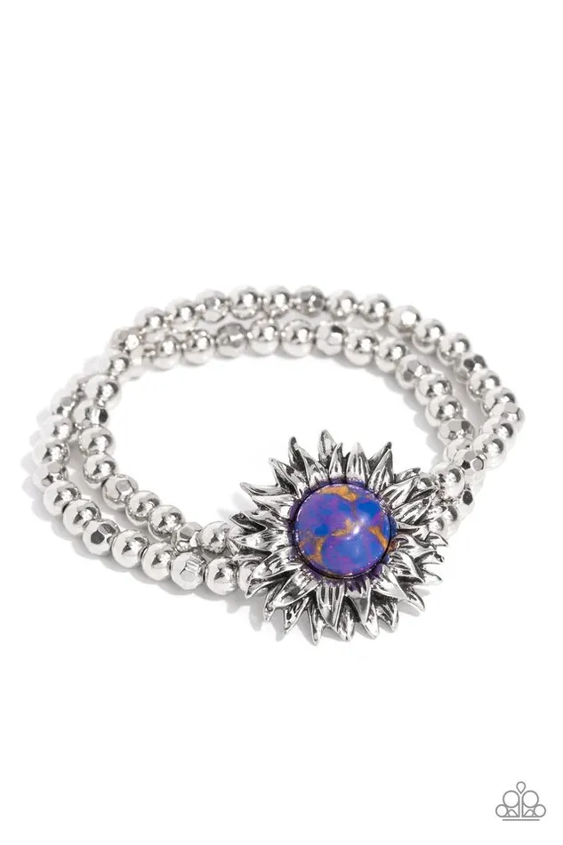 Bracelets Paparazzi Jewelry Paparazzi Bracelet Sunflower Serenity Purple Bracelets Paparazzi Jewelry Paparazzi Bracelet Sunflower Serenity Purple