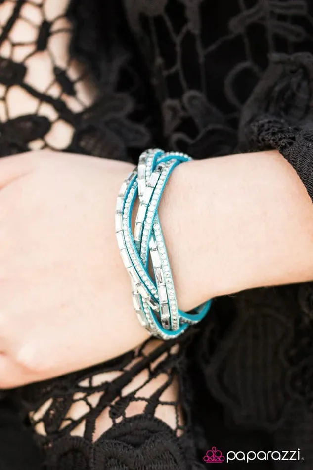 Bracelets Paparazzi Jewelry Paparazzi Bracelet Too Cool For School Blue