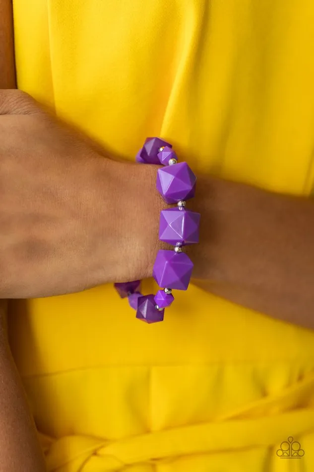 Bracelets Paparazzi Jewelry Paparazzi Bracelet Trendsetting Tourist Purple