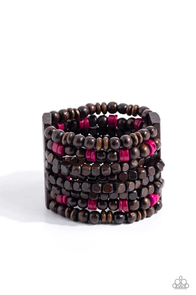 Bracelets Paparazzi Jewelry Paparazzi Bracelet Tropical Time Zone Pink Bracelets Paparazzi Jewelry Paparazzi Bracelet Tropical Time Zone Pink