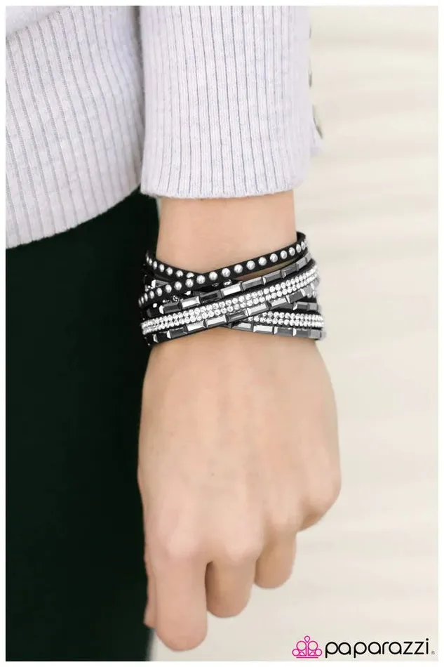 Bracelets Paparazzi Jewelry Paparazzi Bracelet Varsity Team Black