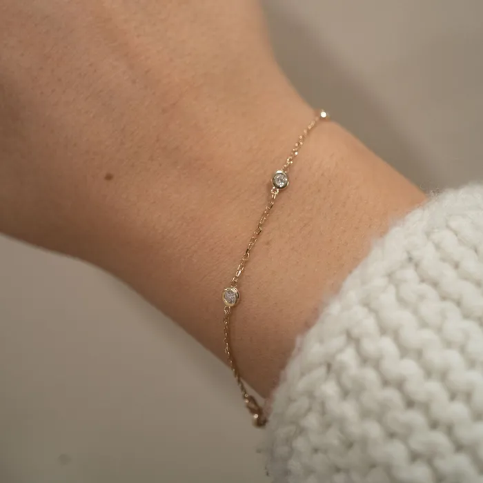 Bracelets RG 14k Emerald Yard Bracelet 75 CTW