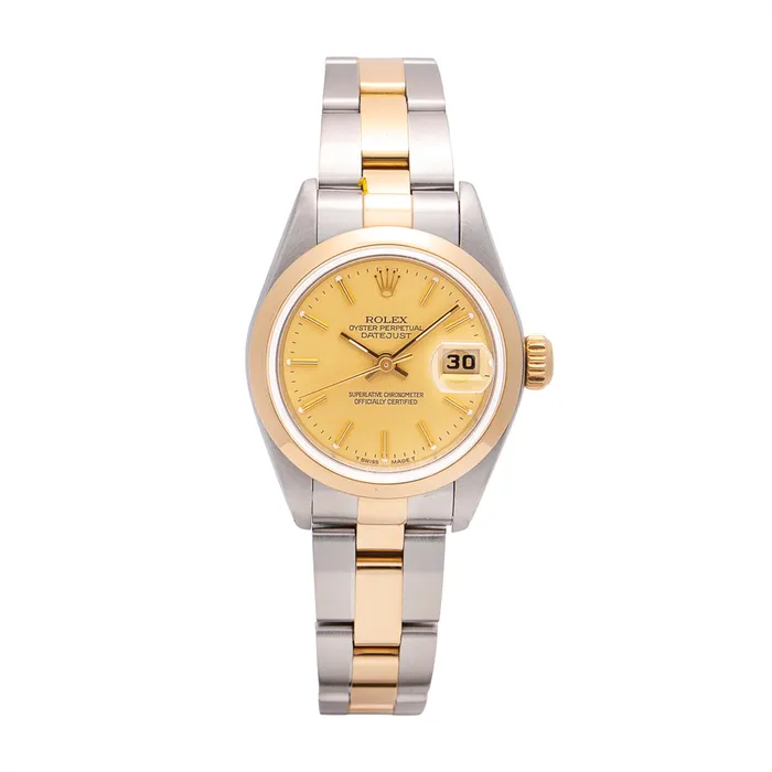 Bracelets Rolex Datejust 26 SSYG Champagne Dial Oyster Bracelet Automatic Preowned Preowned Rolex Bracelets Rolex Datejust 26 SSYG Champagne Dial Oyster Bracelet Automatic Preowned Preowned Rolex