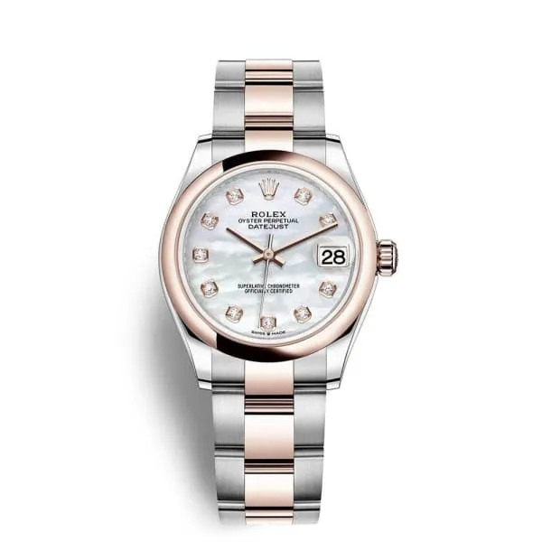 Bracelets Rolex Datejust 31mm Ref 2782410025 White Mother of Pearl Diamond Dial Two Tone Stainless Steel 18K Rose Gold Oyster Bracelet Womens Watch Rolex Bracelets Rolex Datejust 31mm Ref 2782410025 White Mother of Pearl Diamond Dial Two Tone Stainless Steel 18K Rose Gold Oyster Bracelet Womens Watch Rolex