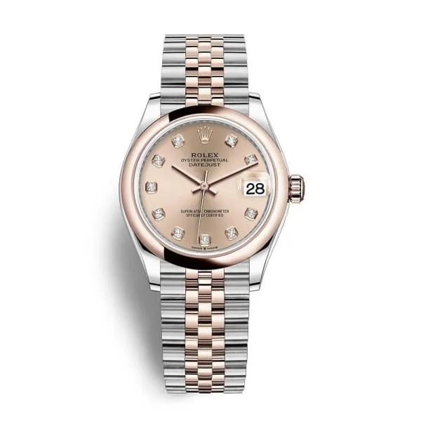 Bracelets Rolex Rolex Datejust 31mm Ref 2782410024 Rose Diamond Dial Two Tone Stainless Steel 18K Rose Gold Jubilee Bracelet Womens Watch Bracelets Rolex Rolex Datejust 31mm Ref 2782410024 Rose Diamond Dial Two Tone Stainless Steel 18K Rose Gold Jubilee Bracelet Womens Watch