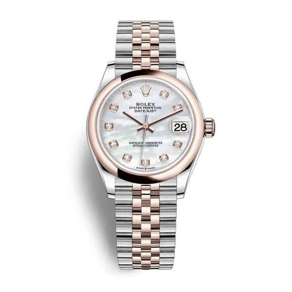 Bracelets Rolex Rolex Datejust 31mm Ref 2782410026 White Mother of Pearl Diamond Dial Two Tone Stainless Steel 18K Rose Gold Jubilee Bracelet Womens Watch Bracelets Rolex Rolex Datejust 31mm Ref 2782410026 White Mother of Pearl Diamond Dial Two Tone Stainless Steel 18K Rose Gold Jubilee Bracelet Womens Watch