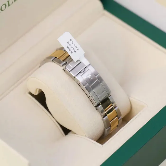 Bracelets Rolex Rolex Submariner Date 40mm Ref 16613 Black Dial Custom Diamond Bezel Two Tone Stainless Steel 18K Yellow Gold Oyster Bracelet Watch