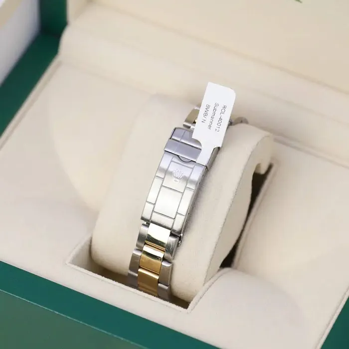 Bracelets Rolex Rolex Submariner Date 40mm Ref 16613 Black Dial Custom Diamond Bezel Two Tone Stainless Steel 18K Yellow Gold Oyster Bracelet Watch