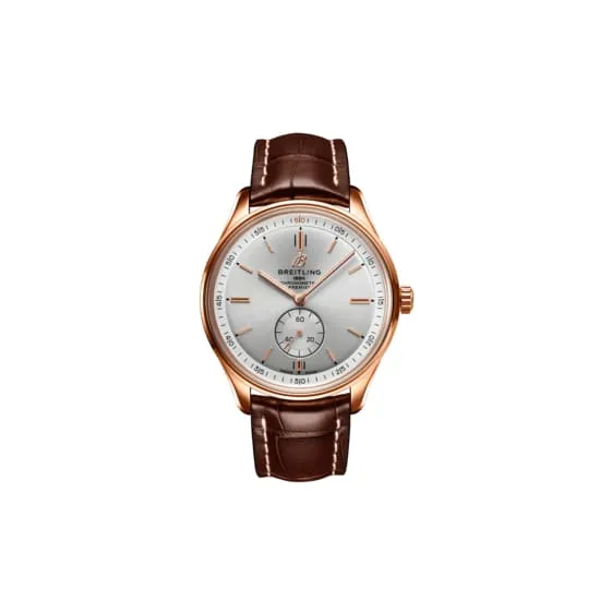 Breitling Breitling Premier Automatic 40 18k Rose Gold Silver dial Watch R37340351G1P1 Earrings Breitling Breitling Premier Automatic 40 18k Rose Gold Silver dial Watch R37340351G1P1 Earrings