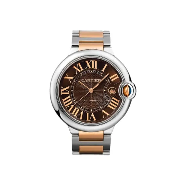 Cartier Bracelets Cartier Ballon Bleu de Cartier 42mm Watch Ref W6920032 Chocolate Roman Dial Two Tone Stainless Steel 18K Rose Gold Bracelet Cartier Bracelets Cartier Ballon Bleu de Cartier 42mm Watch Ref W6920032 Chocolate Roman Dial Two Tone Stainless Steel 18K Rose Gold Bracelet