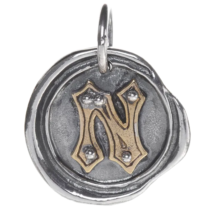 Charm Necklaces Waxing Poetic Waxing Poetic Rivet Insignia Charm N