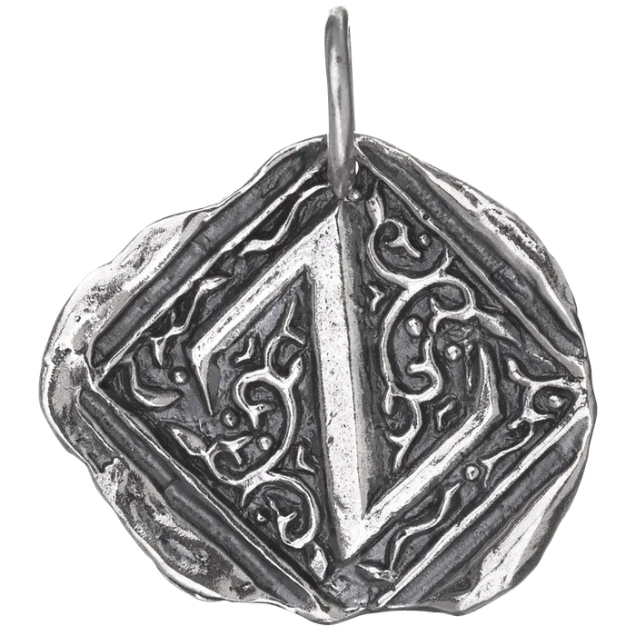 Charm Necklaces Waxing Poetic Waxing Poetic Square Initial Charm Z