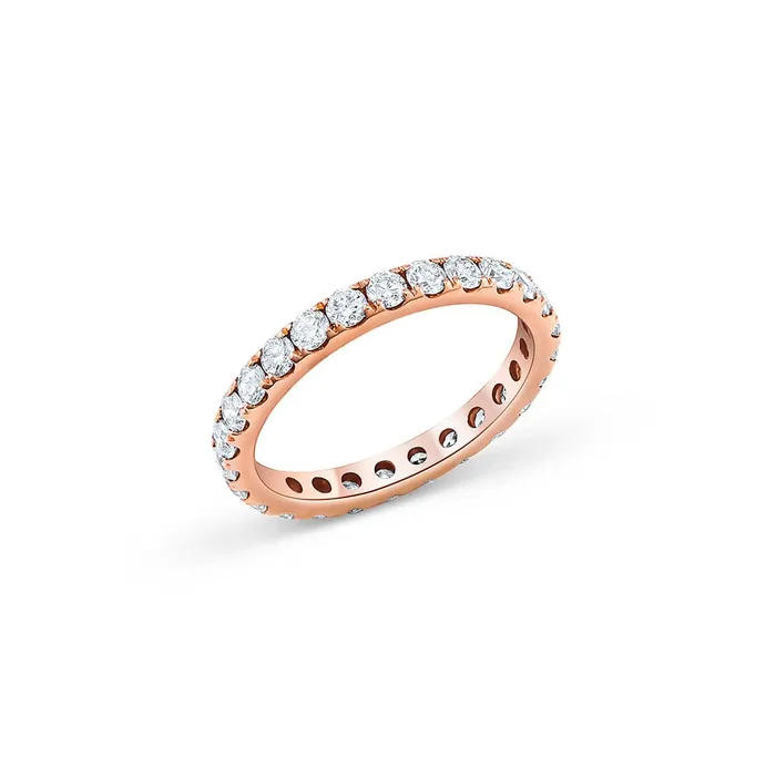 CJ Charles Jewelers 18k Rose Gold 116 ctw Eternity Band Rings