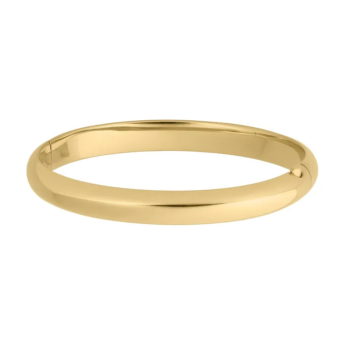 Croghans Adult 14K Gold Filled Plain 8mm Bangle PreStyled Sets